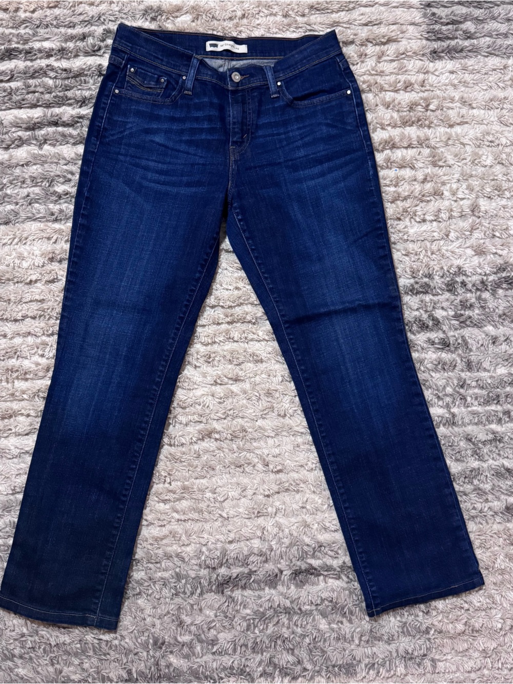 Levi's Deep Indigo Women's Straight-Leg Jeans